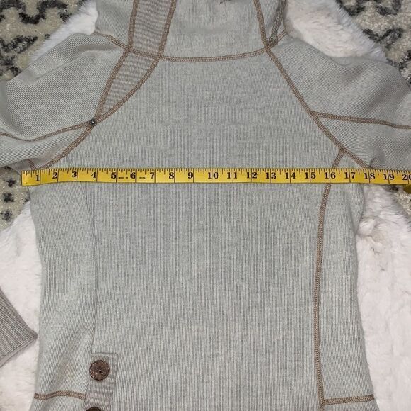 prAna Lucia Recycled Wool Blend Pullover Funnel Neck Sweater Size XS - Picture 11 of 13